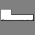 6" RULER W/ 1 1/8" Square Shape